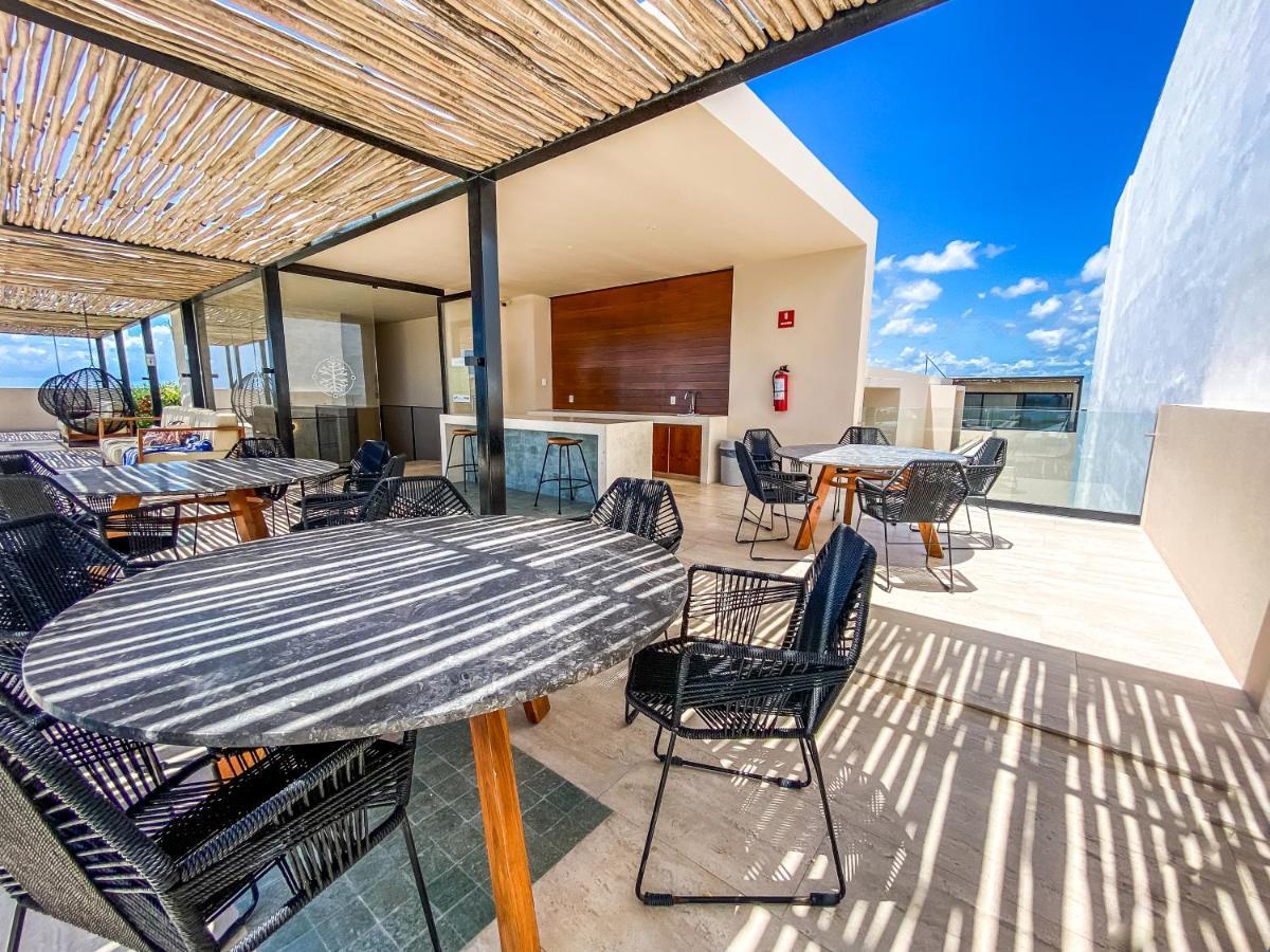Big Studio At Kaab By The Beach With Roof Top Pool, Sauna And Jacuzzi Near Paseo Del Carmen Mall Плая дел Кармен Екстериор снимка