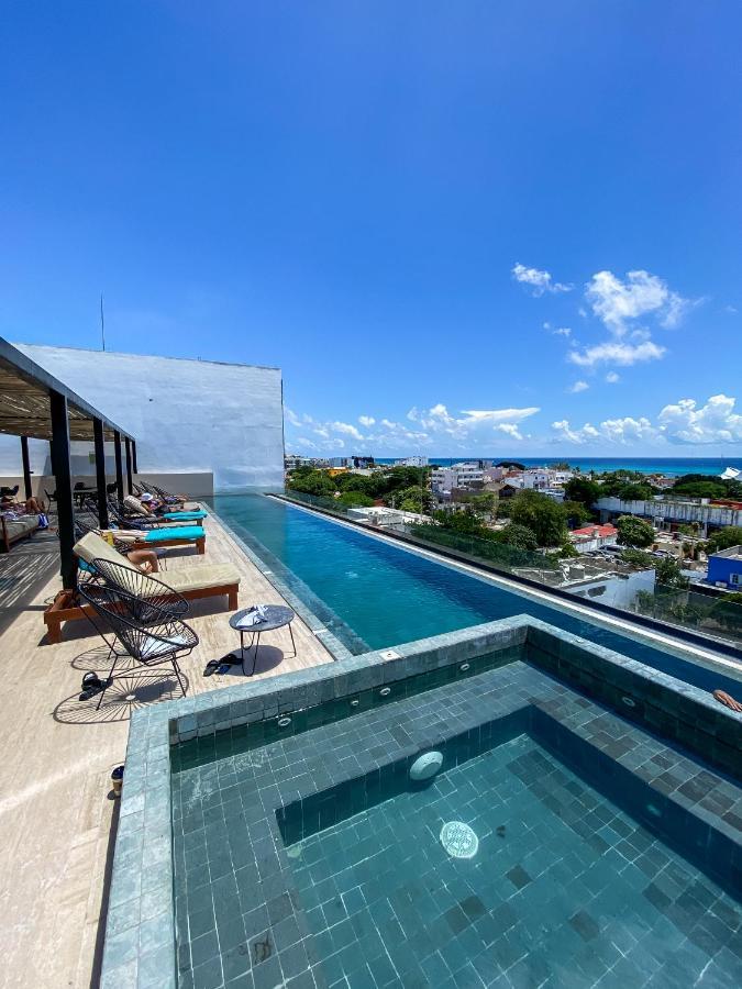 Big Studio At Kaab By The Beach With Roof Top Pool, Sauna And Jacuzzi Near Paseo Del Carmen Mall Плая дел Кармен Екстериор снимка